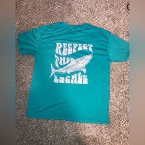 Teal Respect the Locals T-Shirt